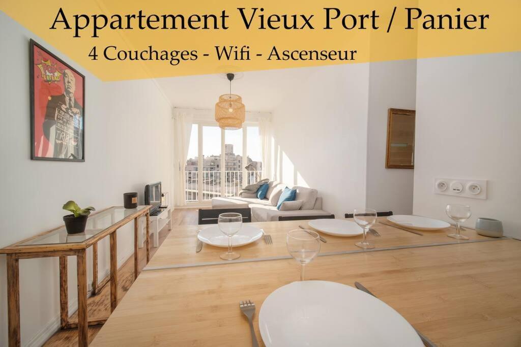 Appartement Tout Equipe Au Coeur Du Vieux Port 4 Couchages Marseille Bagian luar foto